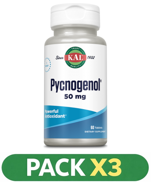 Pack x3 Pycnogenol - KAL - 60 comprimidos