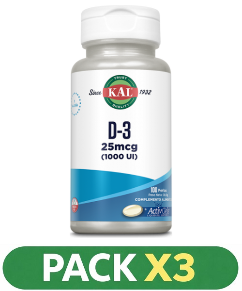 Pack x3 D3 1000 UI - KAL - 100 perlas