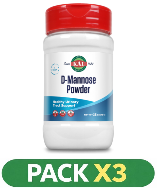 Pack x3 D-Mannose - KAL - 1600 mg.