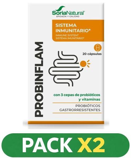 Pack x2 Probinflan - Soria Natural - 20 cápsulas