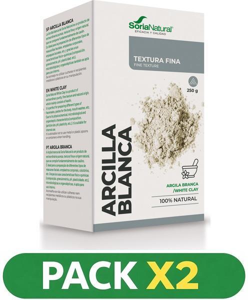 Pack x2 Arcilla Blanca - Soria Natural - 250 gramos