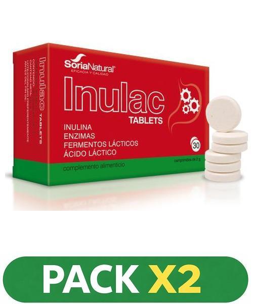 Pack x2 Inulac - Soria Natural - 30 comprimidos