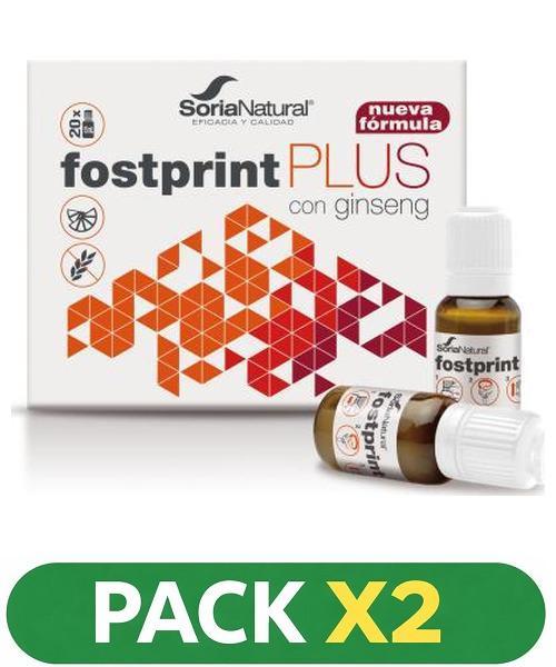 Pack x2 Fost Print Plus - Soria Natural - 20 viales