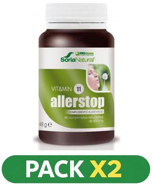 Pack x2 Allerstop - MGdose - 60 comprimidos (Soria Natural)