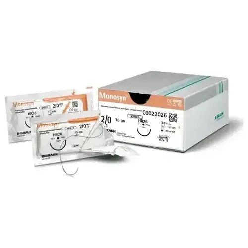 Sutura Monosyn Violet 2/0 Hrc26 Rcp  70cm 12uds Braun