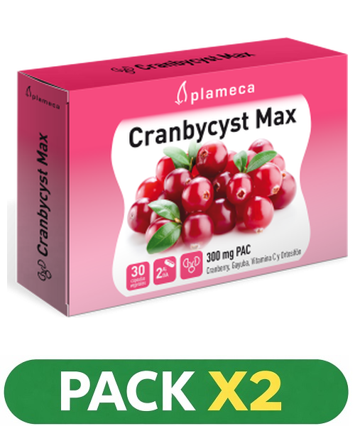 Pack x2 Cranbycyst Max - Plameca - 30 cápsulas