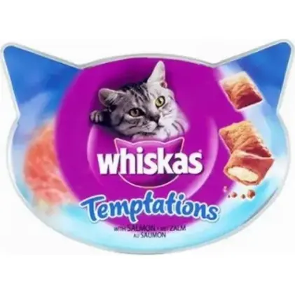 Whiskas Temptation Salmon 6x60gr