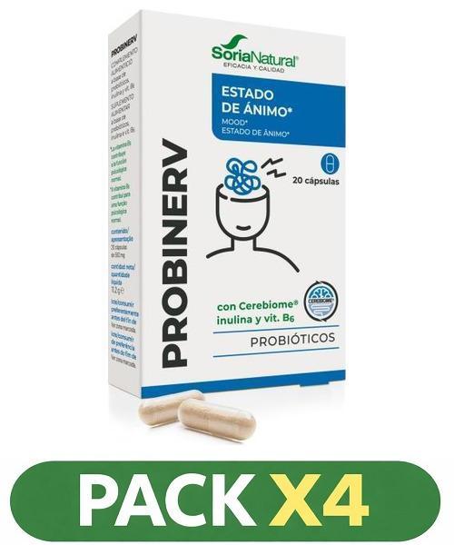 Pack x4 Probinerv - Soria Natural - 20 cápsulas