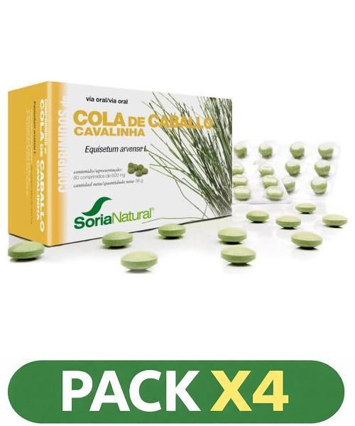 Pack x4 Cola Caballo - Soria Natural - 60 comprimidos
