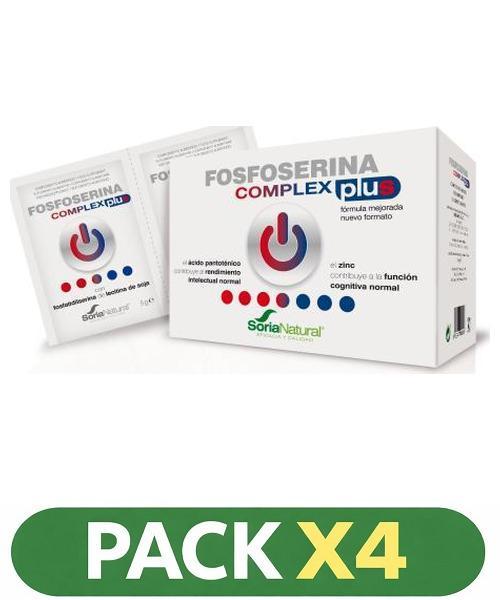 Pack x4 Fosfoserina Complex - Soria Natural - 28 sobres