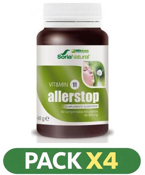 Pack x4 Allerstop - MGdose - 60 comprimidos (Soria Natural)