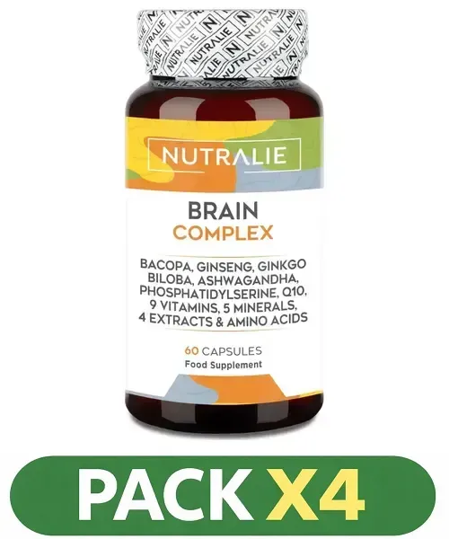 Pack x4 Brain Complex - Nutralie - 60 cápsulas