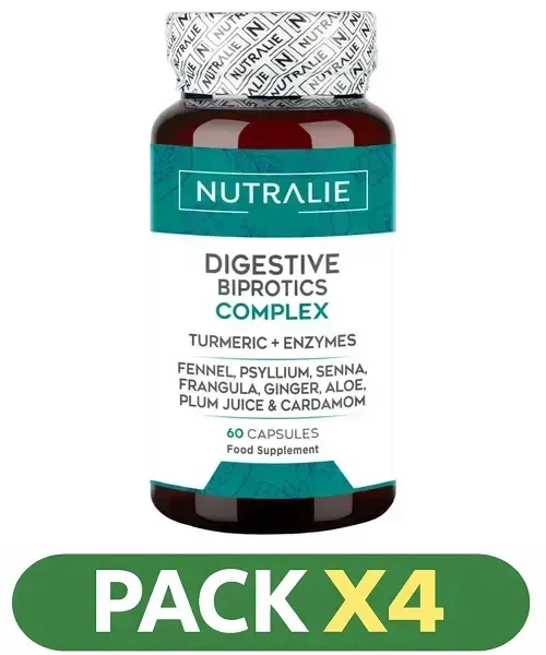 Pack x4 Digestive Complex - Nutralie - 60 cápsulas