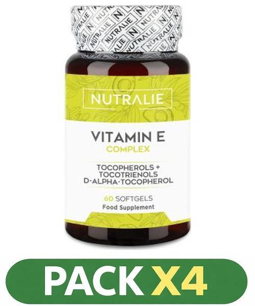 Pack x4 Vitamina E Complex - Nutralie - 60 perlas