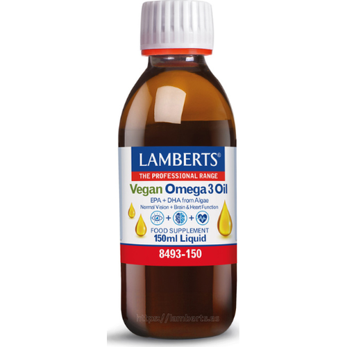 Omega 3 Vegano líquido - Lamberts - 150 ml