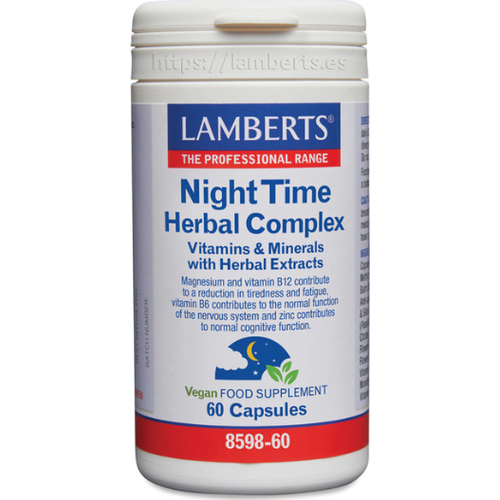 Night Time Herbal Complex - Lamberts - 60 cápsulas