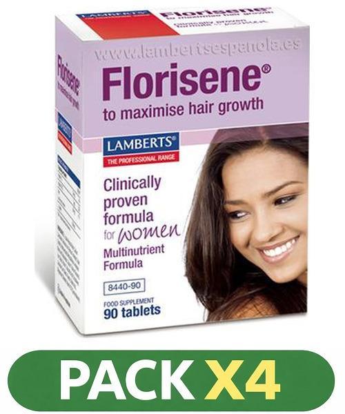 Pack x4 Florisene - Lamberts - 90 comprimidos