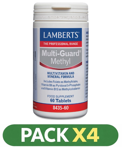 Pack x4 Multi Guard Methyl - Lamberts - 60 comprimidos
