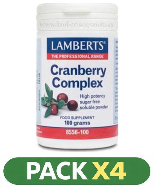Pack x4 Cranberry Complex - Lamberts - 100 gramos