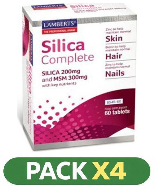 Pack x4 Silica Complete - Lamberts - 60 comprimidos