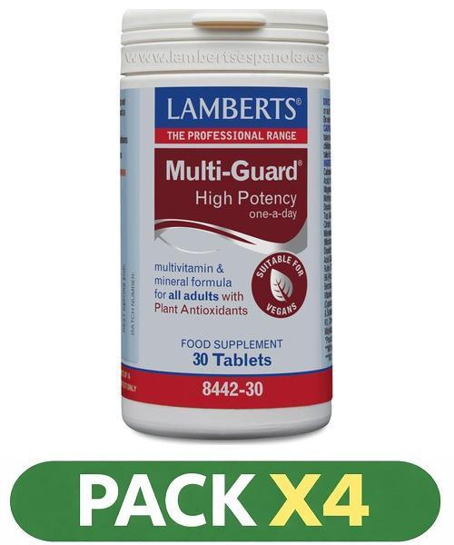 Pack x4 MultiGuard High Strength - Lamberts - 30 comprimidos