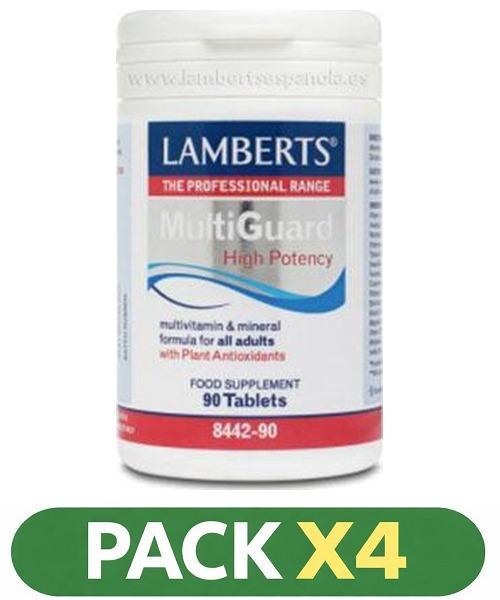Pack x4 Multi-Guard - Lamberts High Potency - 90 comprimidos