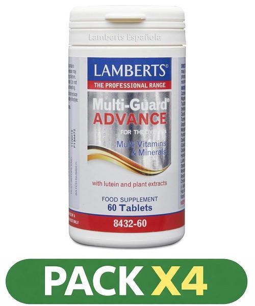 Pack x4 MultiGuard Advance - Lamberts - 60 comprimidos
