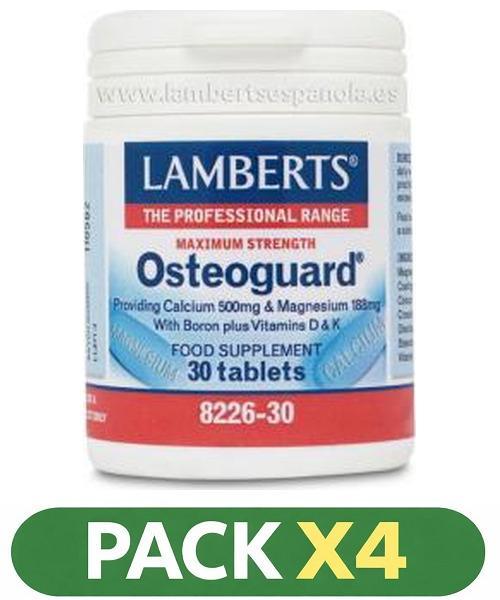 Pack x4 Osteoguard - Lamberts - 30 comp.