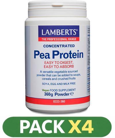 Pack x4 Pea Protein - Lamberts - 360 gramos
