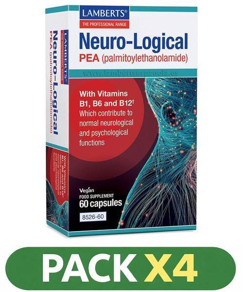 Pack x4 Neuro-Logical - Lamberts - 60 cápsulas
