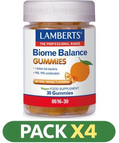 Pack x4 Biome Balance - Lamberts - 30 gummies