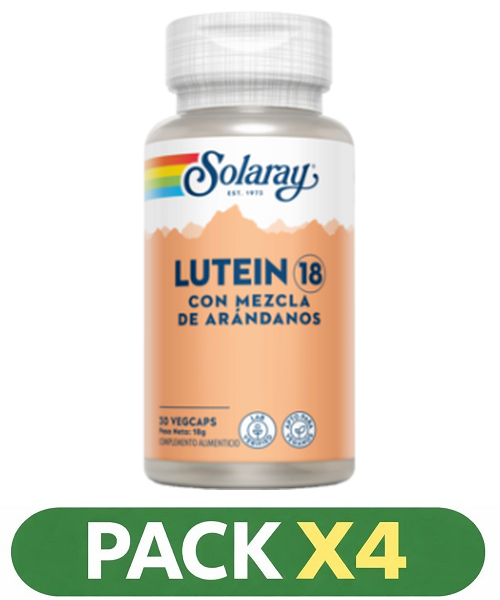 Pack x4 Advanced Lutein Eyes TM - 24 mg. - Solaray - 60 cápsulas