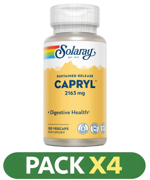 Pack x4 Capryl ™ - Solaray - 100 cápsulas