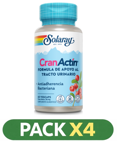 Pack x4 Cranactin® - Solaray - 60 cápsulas
