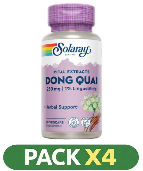 Pack x4 Dong Quai - Solaray - 60 cápsulas