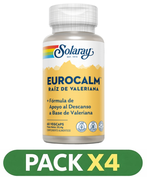 Pack x4 Eurocalm™ - Solaray - 60 cápsulas