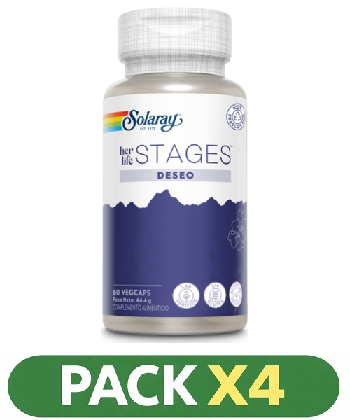 Pack x4 Deseo Stages - Solaray - 60 cápsulas