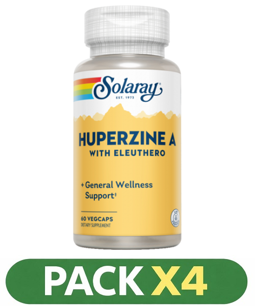 Pack x4 Hup A 50 mcg. - Solaray - 60 cápsulas