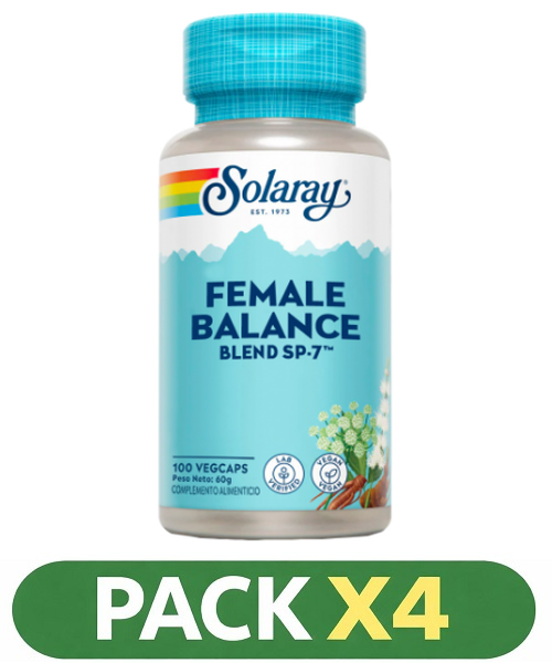 Pack x4 Female Balance - Solaray - 100 cápsulas