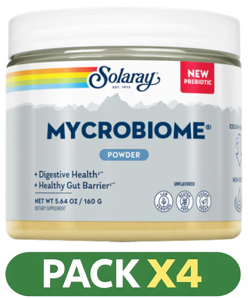 Pack x4 Mycrobiome (R) - Solaray - 160 gramos
