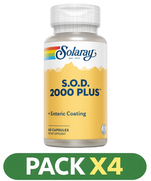 Pack x4 S,O,D, 2000 Plus - 100 cápsulas