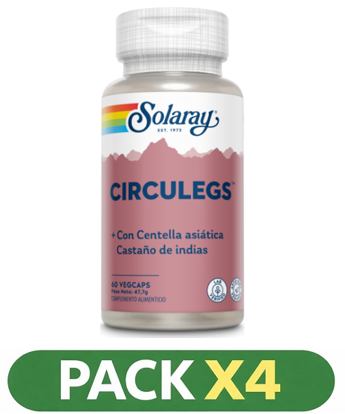 Pack x4 Circulegs™ - Solaray - 60 cápsulas
