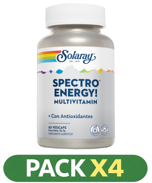 Pack x4 Spectro Energy - Solaray - 60 cápsulas