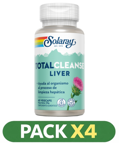 Pack x4 Total Cleanse Liver™ - Solaray - 60 cápsulas