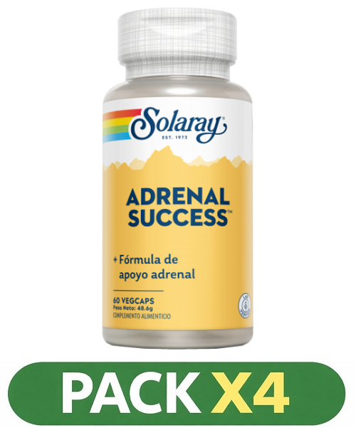 Pack x4 Adrenal Succes - Solaray - 60 cápsulas