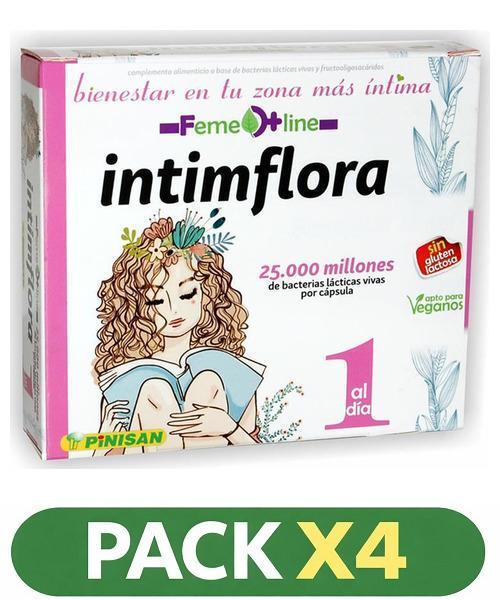Pack x4 Feme Line - Intimflora - Pinisan - 30 cápsulas