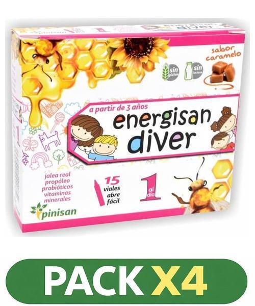 Pack x4 ENERGISAN DIVER - Pinisan - 15 viales