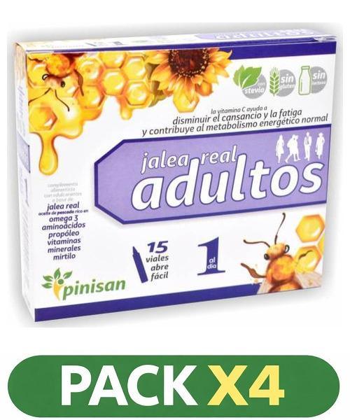 Pack x4 JALEA REAL ADULTOS - Pinisan - 15 viales