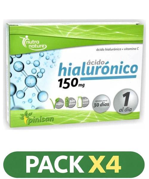 Pack x4 Nutranature - Hialuronico - Pinisan - 30 cápsulas