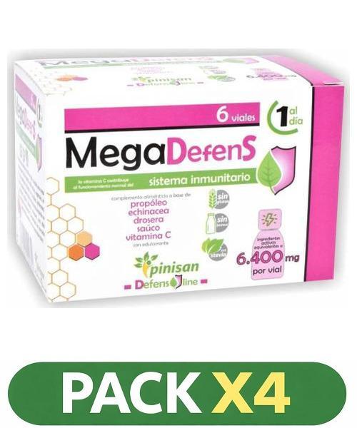 Pack x4 Mega Defens - Pinisan - 6 x 30 ml.